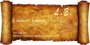 Laskai Emese névjegykártya